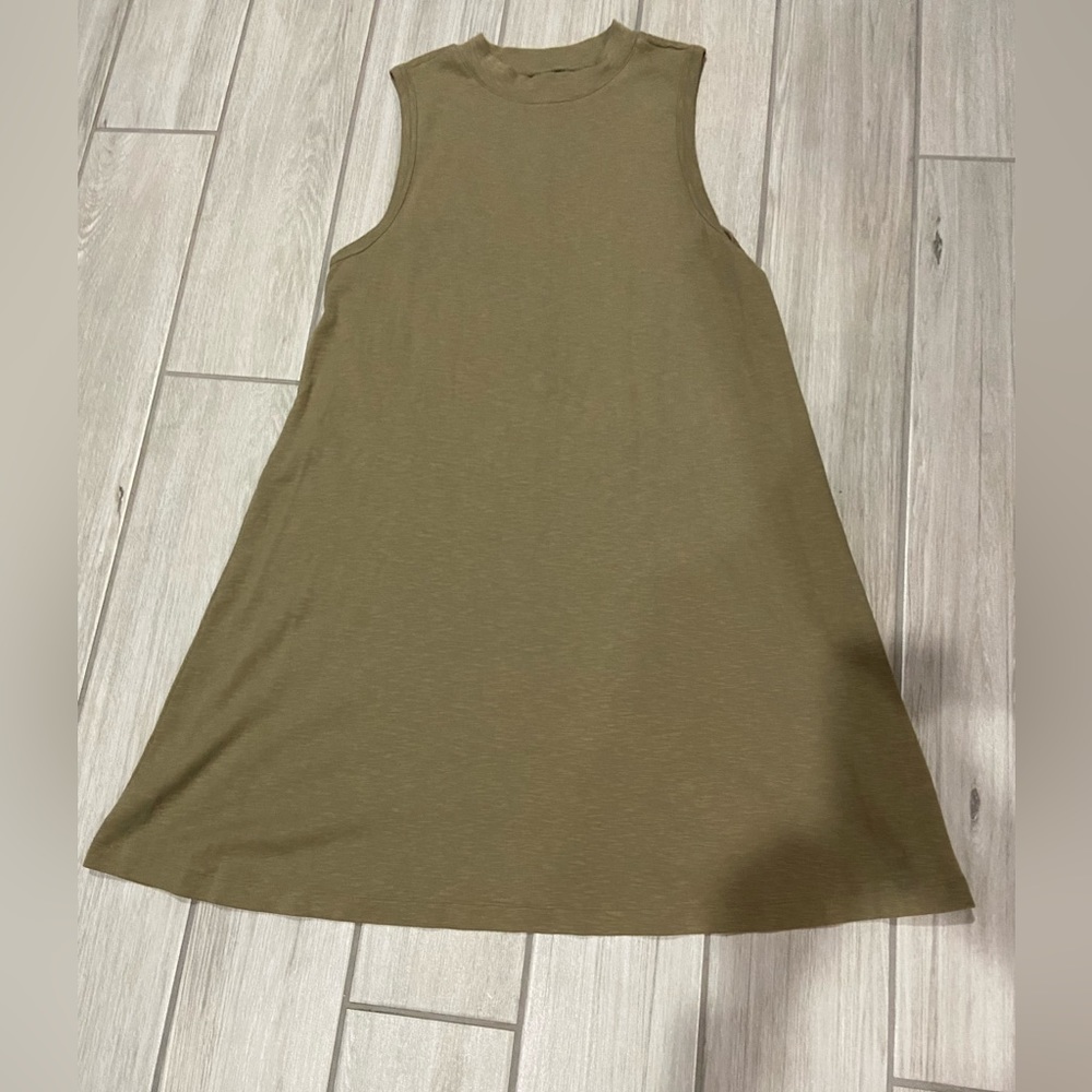 Free Assembly Sleeveless Mick Neck Swing Dress